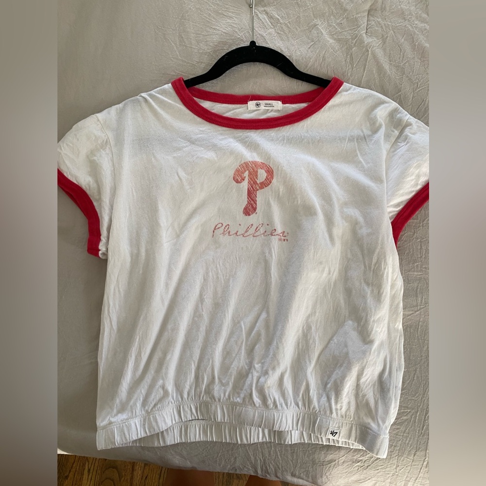 47 Kids White and Red Phillies Women’s Tee
